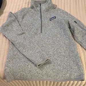 Patagonia Gray Heather Half-Zip Pullover
